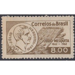 Brasil Brazil 718 1962 100 Años del nacimiento del periodista Julio Mesquita MH Brasil Brazil 718 1962 100 Años del nacimiento del periodista Julio Mesquita MH
