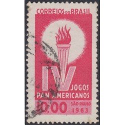 Brasil Brazil 733 1963 4º Juegos panamericanos en Sao Paulo Usado Brasil Brazil 733 1963 4º Juegos panamericanos en Sao Paulo Usado