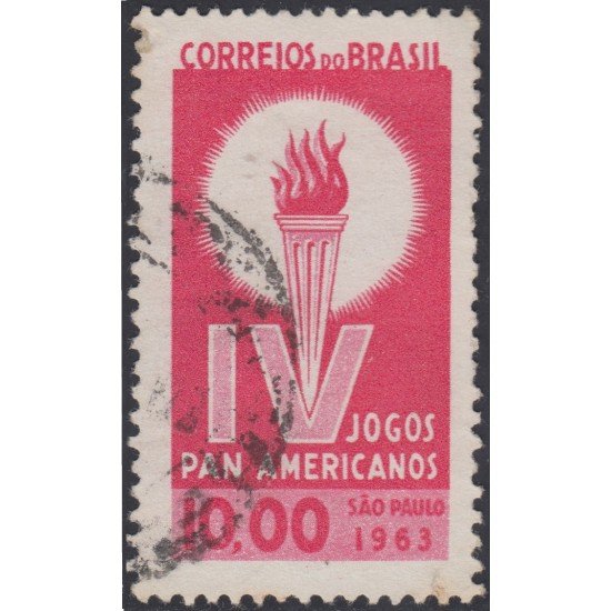 Brasil Brazil 733 1963 4º Juegos panamericanos en Sao Paulo Usado Brasil Brazil 733 1963 4º Juegos panamericanos en Sao Paulo Usado
