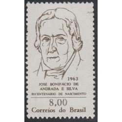 Brasil Brazil 735 1963 José Bonifacio de Andrada y Silva MH Brasil Brazil 735 1963 José Bonifacio de Andrada y Silva MH
