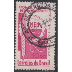 Brasil Brazil 738 1963 Aniversario sobre el uso pacífico del átomo Usado Brasil Brazil 738 1963 Aniversario sobre el uso pacífico del átomo Usado