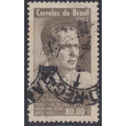 Brasil Brazil 740 1963 Presidente Yugoslavo Josep Bros, Tito Usado Brasil Brazil 740 1963 Presidente Yugoslavo Josep Bros, Tito Usado
