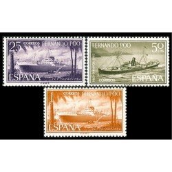 Fernando Poo 207/09 1962 Pro infancia Barcos MNH Fernando Poo 207/09 1962 Pro infancia Barcos MNH