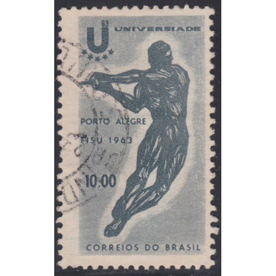 Brasil Brazil 741 1963 Juegos deportivos universitarios en Porto Alegre Usado