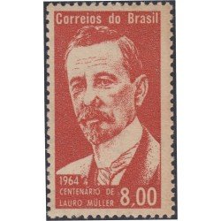 Brasil Brazil 752 1964 100 Años del nacimiento de Lauro Muller MH Brasil Brazil 752 1964 100 Años del nacimiento de Lauro Muller MH