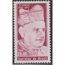 Brasil Brazil 757 1964 En memoria de SS Juan XXIII MH Brasil Brazil 757 1964 En memoria de SS Juan XXIII MH