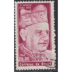 Brasil Brazil 757 1964 En memoria de SS Juan XXIII Usado Brasil Brazil 757 1964 En memoria de SS Juan XXIII Usado