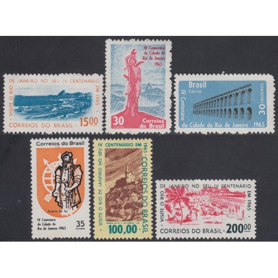 Brasil Brazil 758/61 1964/65 4º Centenario de Río de Janeiro MNH Brasil Brazil 758/61 1964/65 4º Centenario de Río de Janeiro MNH