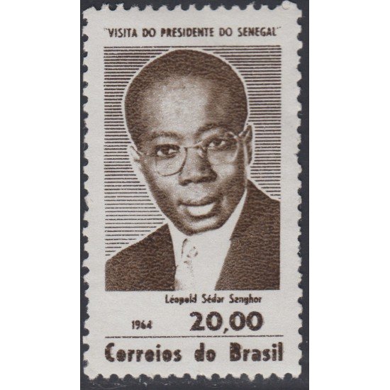 Brasil Brazil 762 1964 Presidente de Senegal Leopoldo Sedar Senghor MNH Brasil Brazil 762 1964 Presidente de Senegal Leopoldo Sedar Senghor MNH
