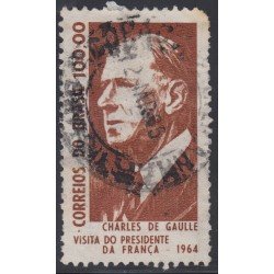 Brasil Brazil 763 1964 Presidente Charles de Gaulle Usado Brasil Brazil 763 1964 Presidente Charles de Gaulle Usado
