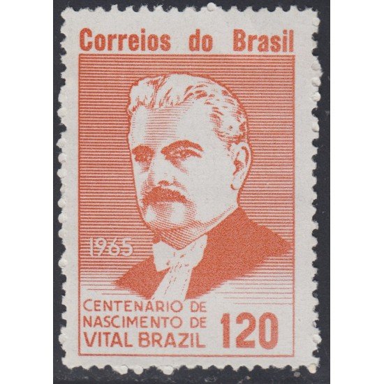Brasil Brazil 770 1965 100 Años de la nacimiento del Dr Vital Brazil MNH Brasil Brazil 770 1965 100 Años de la nacimiento del Dr Vital Brazil MNH
