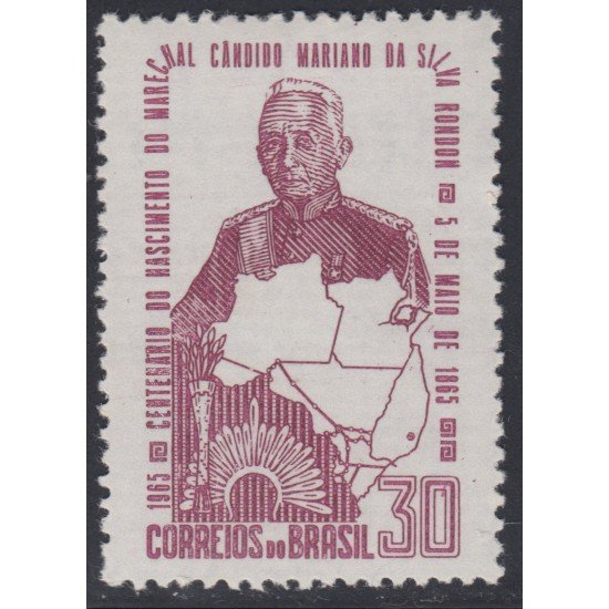 Brasil Brazil 771 1965 Mariscal Candido Mariano da Silva Rondó MH Brasil Brazil 771 1965 Mariscal Candido Mariano da Silva Rondó MH
