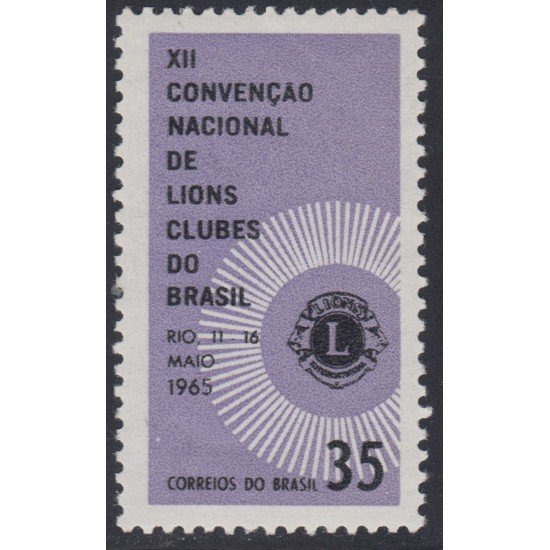 Brasil Brazil 773 1965 XII Convención internacional de Lions Club de Brasil MNH Brasil Brazil 773 1965 XII Convención internacional de Lions Club de Brasil MNH