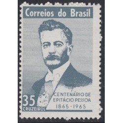 Brasil Brazil 775 1965 Centenario de Pitassio Pessoa MNH Brasil Brazil 775 1965 Centenario de Pitassio Pessoa MNH