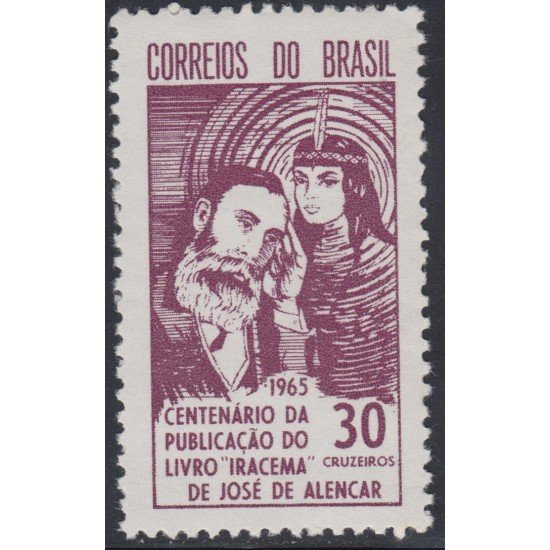 Brasil Brazil 778 1965 Publicación de Iracema de José de Alencar MNH Brasil Brazil 778 1965 Publicación de Iracema de José de Alencar MNH