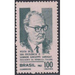 Brasil Brazil 783 1965 Presidente Italiano Giuseppe Saragat MNH Brasil Brazil 783 1965 Presidente Italiano Giuseppe Saragat MNH