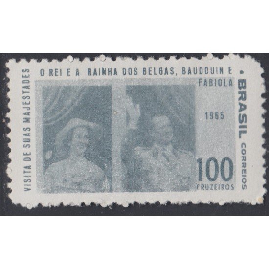 Brasil Brazil 786 1965 Visita de los Reyes Baudouin y Fabiola de Bélgica MNH Brasil Brazil 786 1965 Visita de los Reyes Baudouin y Fabiola de Bélgica MNH