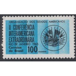 Brasil Brazil 787 1965 II Conferencia de Estados Americanos MH Brasil Brazil 787 1965 II Conferencia de Estados Americanos MH
