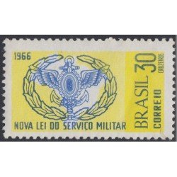 Brasil Brazil 801 1966 Nueva Ley de servicio militar MNH Brasil Brazil 801 1966 Nueva Ley de servicio militar MNH