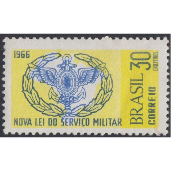 Brasil Brazil 801 1966 Nueva Ley de servicio militar MH Brasil Brazil 801 1966 Nueva Ley de servicio militar MH