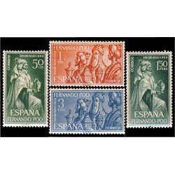 Fernando Poo 235/38 1964 Día del Sello Los Reyes Magos MNH Fernando Poo 235/38 1964 Día del Sello Los Reyes Magos MNH