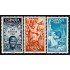 Fernando Poo 239/41 1965 XXV Aniv. de Paz Española Alegoría-Recolección-Escuelas MNH