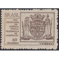 Brasil Brazil 811 1967 100 Años de la Agencia Postal de Laguna MH Brasil Brazil 811 1967 100 Años de la Agencia Postal de Laguna MH