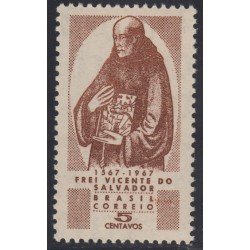 Brasil Brazil 825 1967 Hermano Vicente de Salvador MNH Brasil Brazil 825 1967 Hermano Vicente de Salvador MNH