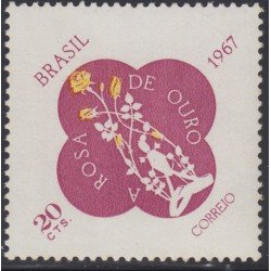 Brasil Brazil 829 1967 Rosa de Or ofrecida por el Papa Pablo VI MH Brasil Brazil 829 1967 Rosa de Or ofrecida por el Papa Pablo VI MH