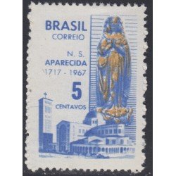 Brasil Brazil 834 1967 250 Aniversario de N.D Aparecida MNH Brasil Brazil 834 1967 250 Aniversario de N.D Aparecida MNH