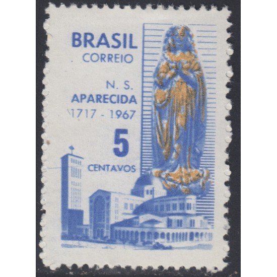 Brasil Brazil 834 1967 250 Aniversario de N.D Aparecida MNH