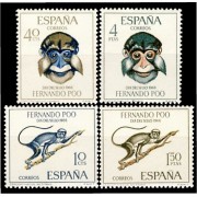 Fernando Poo 251/54 1966 Día del Sello Fauna (mono) MNH 
