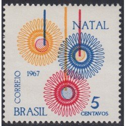 Brasil Brazil 838 1967 Navidad Chritsmas MH Brasil Brazil 838 1967 Navidad Chritsmas MH