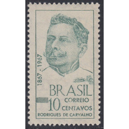 Brasil Brazil 841 1967 Poeta y Escritor Rodrigues de Carballo MNH