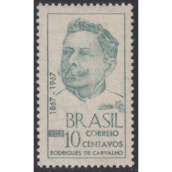 Brasil Brazil 841 1967 Poeta y Escritor Rodrigues de Carballo MH Brasil Brazil 841 1967 Poeta y Escritor Rodrigues de Carballo MH