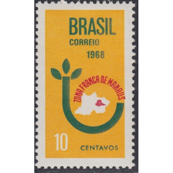 Brasil Brazil 850 1968 Establecimiento de la zona franca de Manaos MH Brasil Brazil 850 1968 Establecimiento de la zona franca de Manaos MH