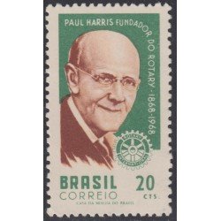 Brasil Brazil 851 1968 Paul Harris fundador de Rotary Internacional MNH
