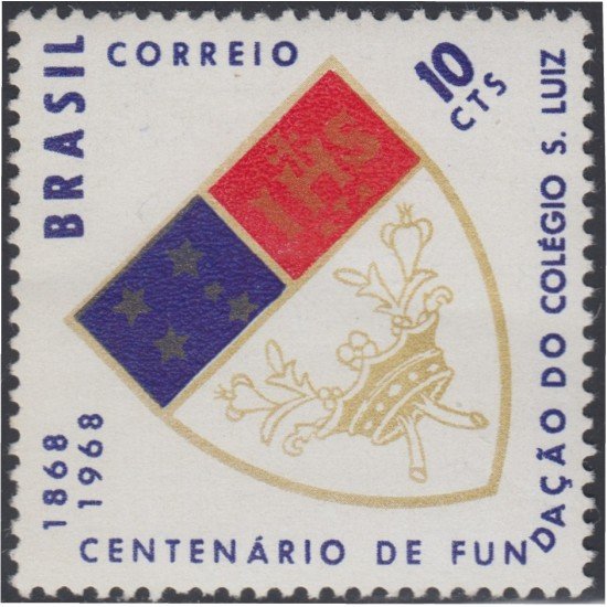 Brasil Brazil 852 1968 Centenario de Colegio San Luis MNH Brasil Brazil 852 1968 Centenario de Colegio San Luis MNH
