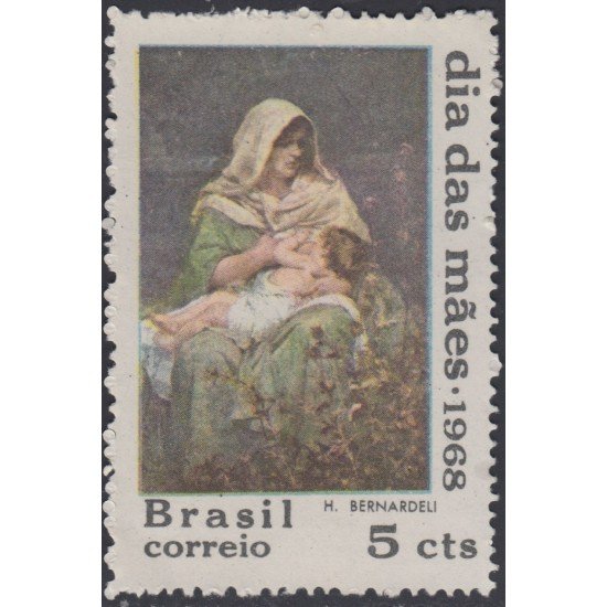 Brasil Brazil 854 1968 Día de las Madres MNH Brasil Brazil 854 1968 Día de las Madres MNH