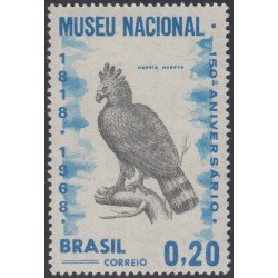Brasil Brazil 855 1968 Museo Nacional de Río de Janeiro Pájaro Bird MNH Brasil Brazil 855 1968 Museo Nacional de Río de Janeiro Pájaro Bird MNH