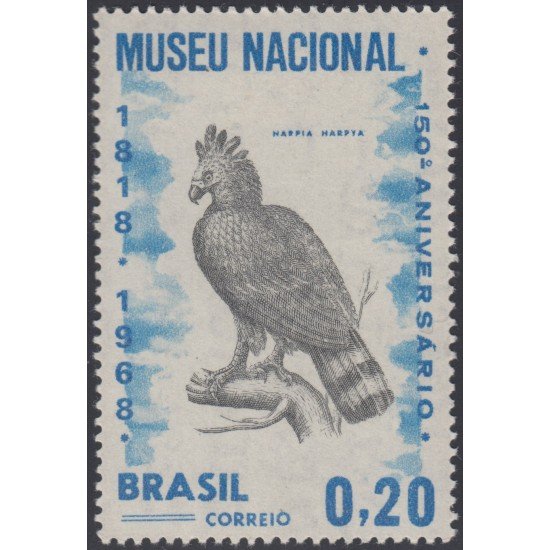 Brasil Brazil 855 1968 Museo Nacional de Río de Janeiro Pájaro Bird MH Brasil Brazil 855 1968 Museo Nacional de Río de Janeiro Pájaro Bird MH