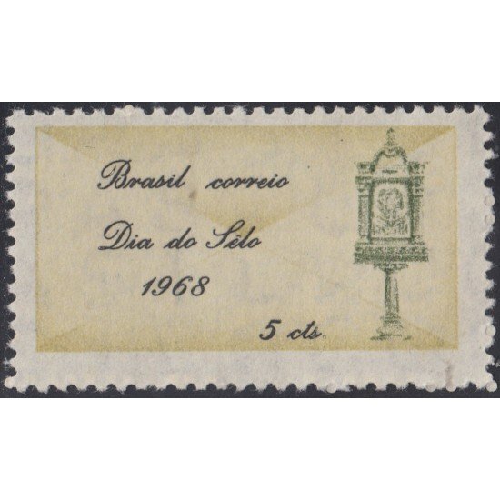 Brasil Brazil 859 1968 Día del timbre MNH Brasil Brazil 859 1968 Día del timbre MNH