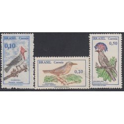 Brasil Brazil 859A/861 1968/69 Pájaros Birds Aves Día del timbre MNH Brasil Brazil 859A/861 1968/69 Pájaros Birds Aves Día del timbre MNH