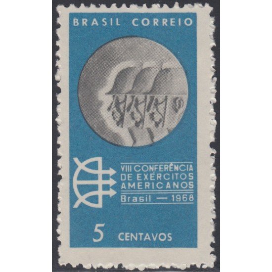 Brasil Brazil 866 1968 8º Conferencia militar panamericana MNH Brasil Brazil 866 1968 8º Conferencia militar panamericana MNH