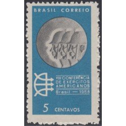 Brasil Brazil 866 1968 8º Conferencia militar panamericana MH Brasil Brazil 866 1968 8º Conferencia militar panamericana MH