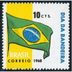 Brasil Brazil 877 1968 Día de la Bandera MH Brasil Brazil 877 1968 Día de la Bandera MH