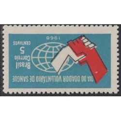 Brasil Brazil 878 1968 Día del Donante de Sangre MNH Brasil Brazil 878 1968 Día del Donante de Sangre MNH