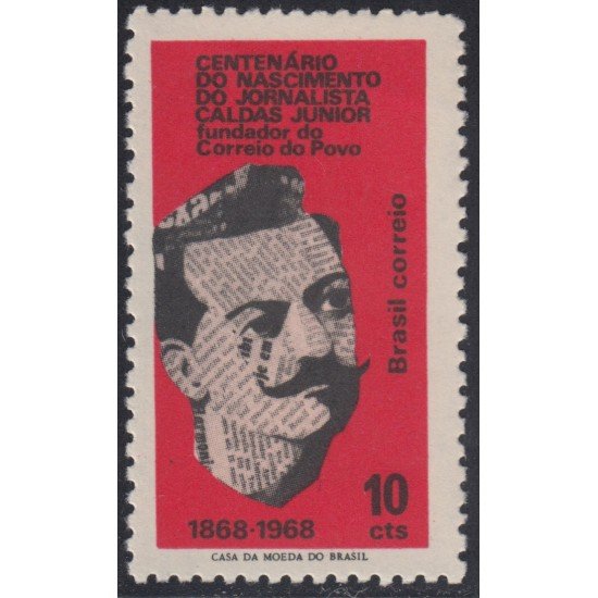 Brasil Brazil 882 1968 Francisco Antonio Vieira Caldas Junior MNH Brasil Brazil 882 1968 Francisco Antonio Vieira Caldas Junior MNH
