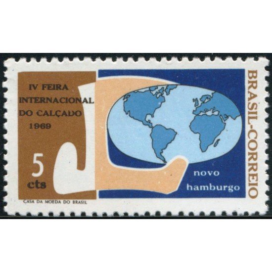 Brasil Brazil 888 1969 Feria del calzado MH