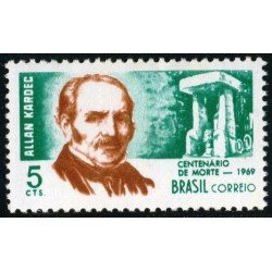 Brasil Brazil 889 1969 Allan Kardec MH Brasil Brazil 889 1969 Allan Kardec MH